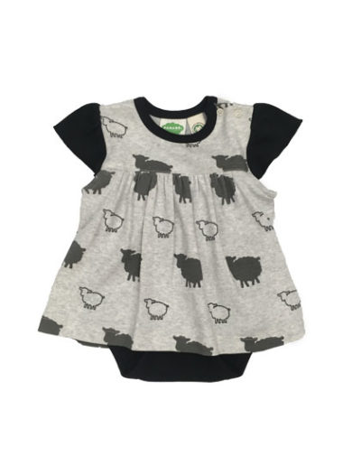 Onesie Dress- Grey Sheep $26.00